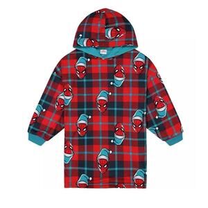 Marvel Spider-Man Kids Oversized Hooded Pullover Robe Size L/XL Christmas